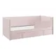 Кровать Mebelson 186554 212x78x101.5 см ЛДСП цвет нежно-розовый, велюр