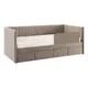Кровать Mebelson 186546 212x78x101.5 см ЛДСП цвет латте, велюр