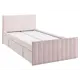 Кровать Mebelson 186390 101.5x78x212 см ЛДСП цвет нежно-розовый, велюр