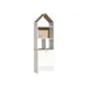 Стеллаж с секциями Mobi 53x183.8x51.1 см ЛДСП цвет белый шагрень / дуб белый эксклюзив