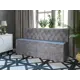 Диван кухонный Бонмебель Ницца 150 x 80 x 56 см цвет темно-серый, велюр