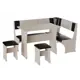 Диван кухонный Бонмебель Сити 1 150 x 80 x 110 см цвет дуб / крем, коричневый, экокожа