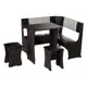 Диван кухонный Бонмебель Сити 1 100 x 80 x 100 см цвет венге / крем, коричневый, экокожа