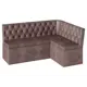 Диван кухонный Бонмебель Патрисия 160 x 85 x 120 см цвет коричневый/велюр