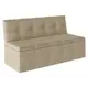 Диван кухонный Бонмебель Квадро 125 x 80 x 56 см цвет бежевый, рогожка