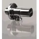 Кран угловой хромированный Terma 1/2" н/н керамический затвор (ручка квадратная Chrome) 33633 Латунь