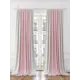 Комплект штор на шторной ленте AT Home Лиронсас 150x280 см цвет розовый