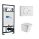 Комплект инсталляция с унитазом Weltwasser 542014 цвет белый