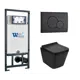 Комплект инсталляция с унитазом Weltwasser 542141 цвет черный