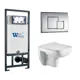 Комплект инсталляция с унитазом Weltwasser 542384 цвет белый