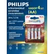 Батарейка Philips Power Alkaline LR6P4B/97 алкалиновая AA 4 шт