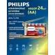 Батарейка Philips Power Alkaline LR6P24FV/97 алкалиновая AA 24 шт