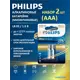 Батарейка Philips Ultra Alkaline LR03E2B/97 алкалиновая LR03 AAA 2 шт