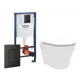 Комплект инсталляция с унитазом Grohe 552618 цвет белый