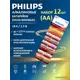 Батарейка Philips Power Alkaline LR6P12BT/97 алкалиновая AA 12 шт