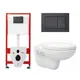 Комплект инсталляция с унитазом Tece 553912 цвет белый