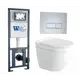 Комплект инсталляция с унитазом Weltwasser 554034 цвет белый