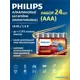 Батарейка Philips Power Alkaline LR03P24FV/97 алкалиновая LR03 AAA 24 шт