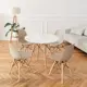 Комплект кухонных стульев 4 шт Derstuhl Wood 45x82x45 см полипропилен цвет темно-бежевый