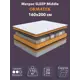 Матрас Орматек Sleep Middle 160x200 см, независимый пружинный блок, двуспальный