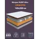 Матрас Орматек Sleep Ultra 140x200 см независимый пружинный блок двуспальный жесткий кокосовый