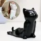 Фигура Кот мордой вверх черный 17см 9291884