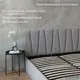 Кровать Izzihome Kelly 189x100x212 см дсп цвет серый