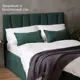 Кровать Izzihome Kelly KY20 169x100x212 см дсп цвет изумрудный