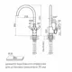 Смеситель для кухни Holstein серый Ho212063-GR Paulmark
