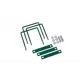 Хомут для забора Ювента 40x40мм RAL 6005 зеленый 9шт