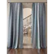 Комплект штор At home Базовая коллекция AT919157 на шторной ленте 260x150 см цвет синий