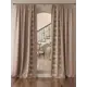 Комплект штор At home Базовая коллекция AT919060 на шторной ленте 260x150 см цвет коричневый