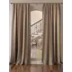 Комплект штор At home Базовая коллекция AT919040 на шторной ленте 260x150 см цвет коричневый