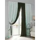 Комплект штор At home Базовая коллекция AT751141 на шторной ленте 300x220 см цвет синий