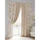Комплект штор At home Базовая коллекция AT751113 на шторной ленте 300x220 см цвет бежевый