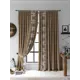 Комплект штор At home Базовая коллекция AT954140 на шторной ленте 270x220 см цвет коричневый