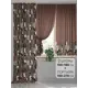 Комплект штор At home Базовая коллекция AT559082-270 на шторной ленте 270x150 см цвет коричневый