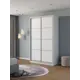 Шкаф-купе Клевер Атина 240x130х50 см 6 полок лдсп цвет белый