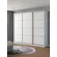 Шкаф-купе Клевер Атина 240x270х65 см 9 полок лдсп цвет белый