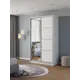 Шкаф-купе Клевер Атина с зеркалом 240x130х50 см 6 полок лдсп цвет белый