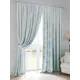 Комплект штор At home Базовая коллекция AT751119 на шторной ленте 300x220 см цвет синий