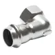 Адаптер Franta 3/4"x28 мм ВР-ВПр нержавеющая сталь aisi 304 V20283400G