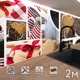 Стеновая панель матовая Фартукофф ФФ - 126 200x60x0.15 см ПВХ цвет белый/коричневый