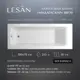 Ванна Lesan Мадагаскар New акриловая прямоугольная 180x70 см цвет белый