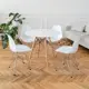 Комплект кухонных стульев 4 шт Derstuhl Chrom 45x82x45 см полипропилен цвет белый