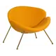 Кресло Dobrin Emily Lmo-72 81x72x78 см ткань цвет желтый/золотой