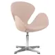 Кресло Dobrin Swan Lmo-69A 71x91x60 см ткань цвет бежевый