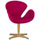 Кресло Dobrin Swan Lmo 71x91x60 см ткань цвет бордовый