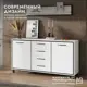 Комод Принцесса мелания Комод 4 ящика 173.6х40х94 см ЛДСП цвет белый