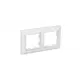 Рамка для розеток и выключателей Iek Brite 2 поста цвет белый